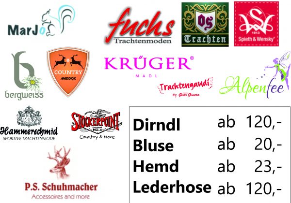 Preise Trachtenmode
